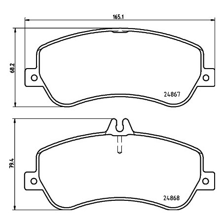 Jeu de quatre plaquettes de...