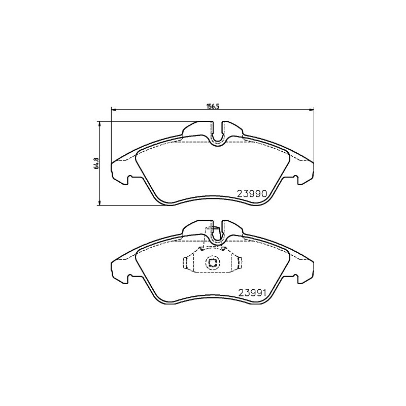 Jeu de quatre plaquettes de frein à disque MINTEX