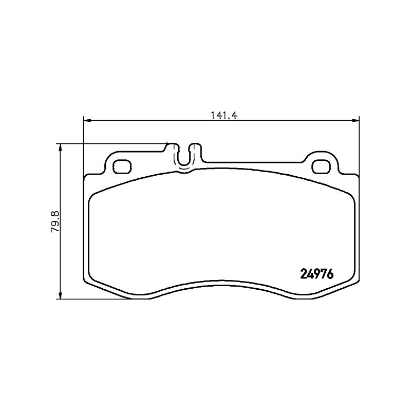 Jeu de quatre plaquettes de frein à disque MINTEX