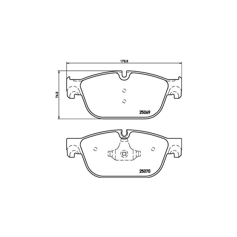 Jeu de quatre plaquettes de frein à disque MINTEX