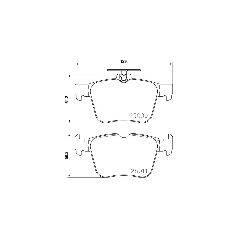 Jeu de quatre plaquettes de frein à disque MINTEX