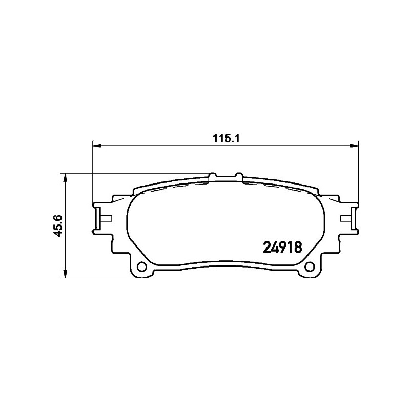 Jeu de quatre plaquettes de frein à disque MINTEX