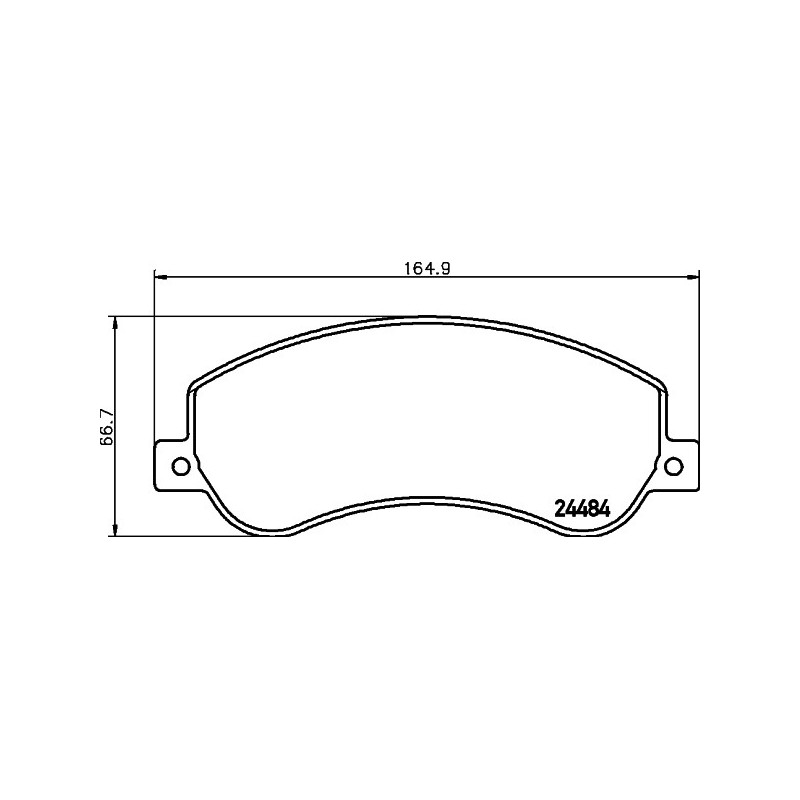 Jeu de quatre plaquettes de frein à disque MINTEX