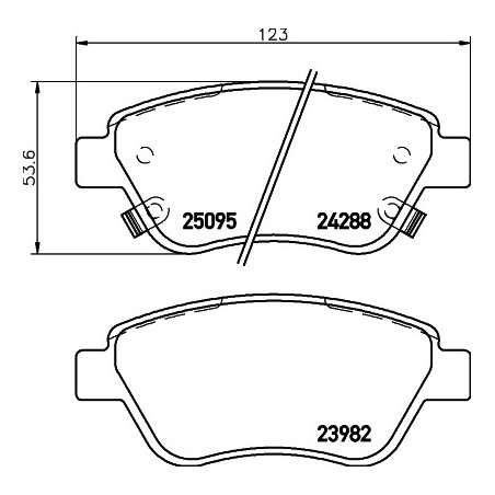 Jeu de quatre plaquettes de...