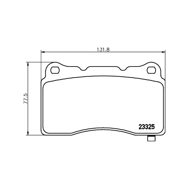 Jeu de quatre plaquettes de frein à disque MINTEX