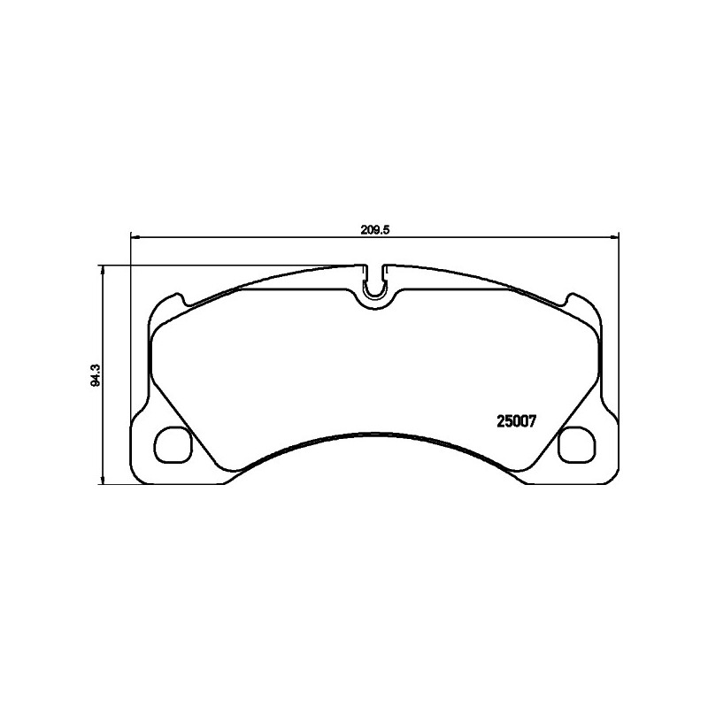 Jeu de quatre plaquettes de frein à disque MINTEX