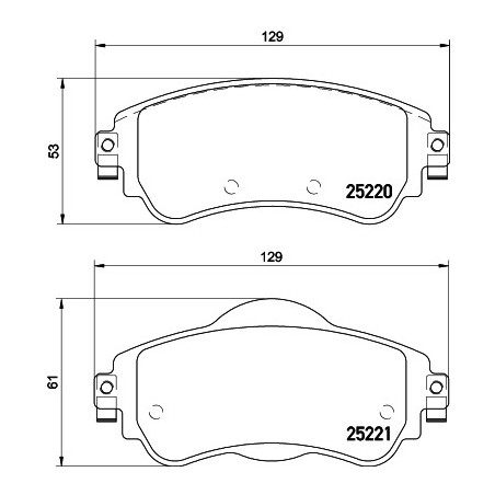 Jeu de quatre plaquettes de...