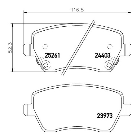 Jeu de quatre plaquettes de...