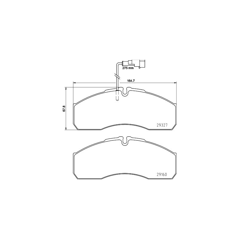 Jeu de quatre plaquettes de frein à disque MINTEX