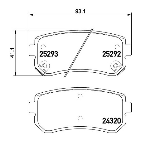 Jeu de quatre plaquettes de...