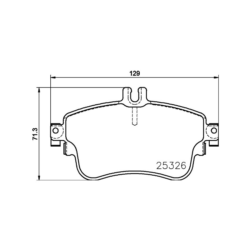 Jeu de quatre plaquettes de frein à disque MINTEX