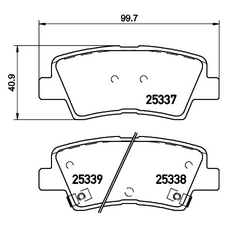 Jeu de quatre plaquettes de...