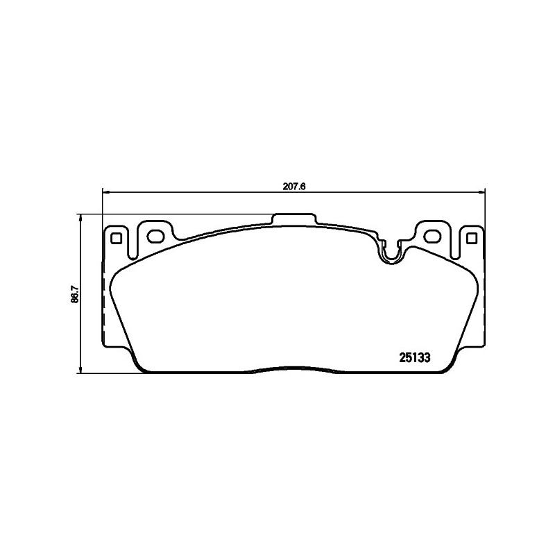 Jeu de quatre plaquettes de frein à disque MINTEX
