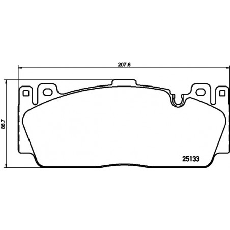 Jeu de quatre plaquettes de frein à disque MINTEX