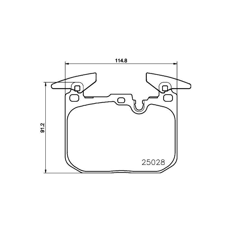 Jeu de quatre plaquettes de frein à disque MINTEX