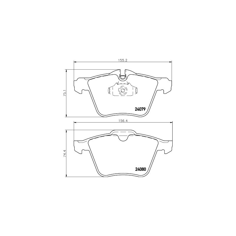 Jeu de quatre plaquettes de frein à disque MINTEX