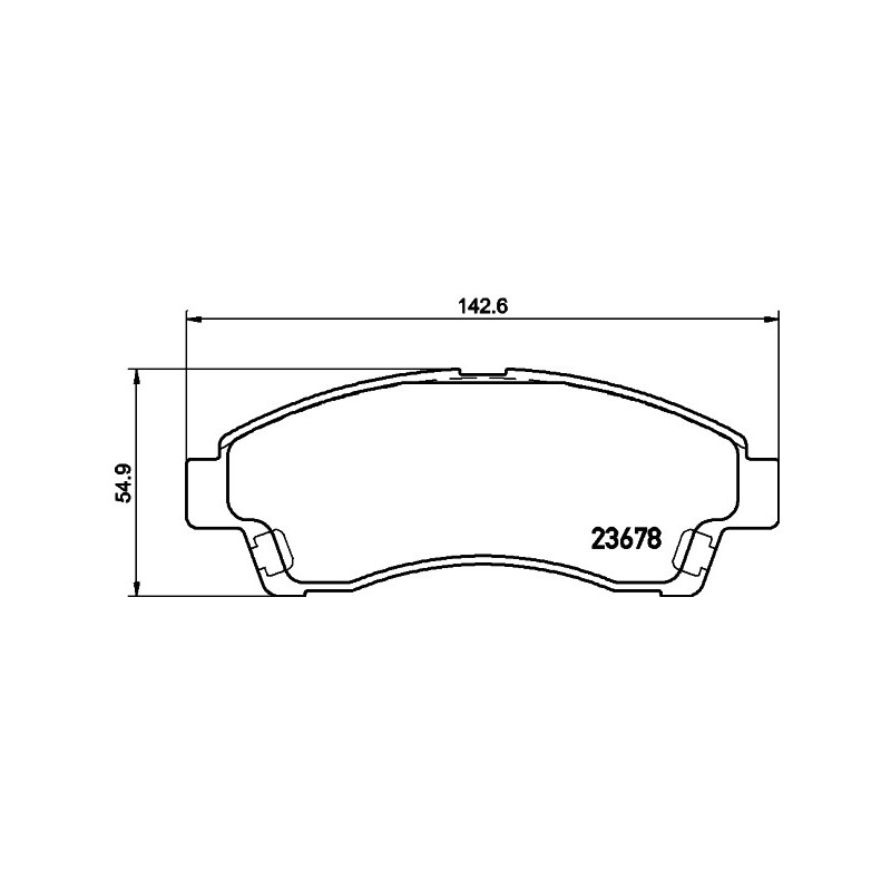 Jeu de quatre plaquettes de frein à disque MINTEX