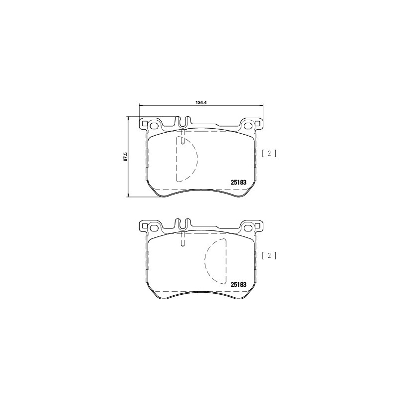 Jeu de quatre plaquettes de frein à disque MINTEX