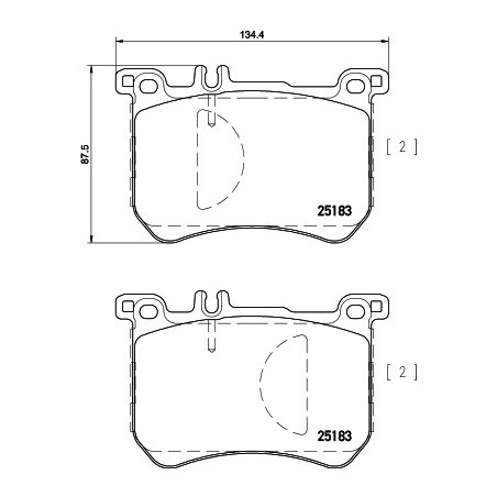 Jeu de quatre plaquettes de...