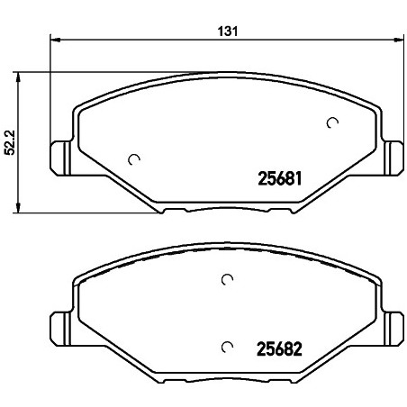 Jeu de quatre plaquettes de...