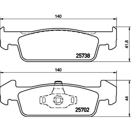 Jeu de quatre plaquettes de...