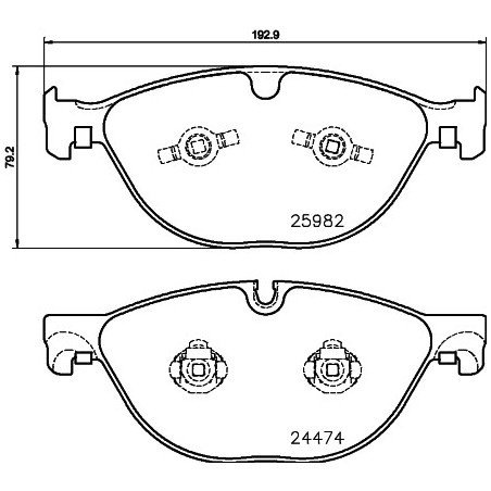 Jeu de quatre plaquettes de...