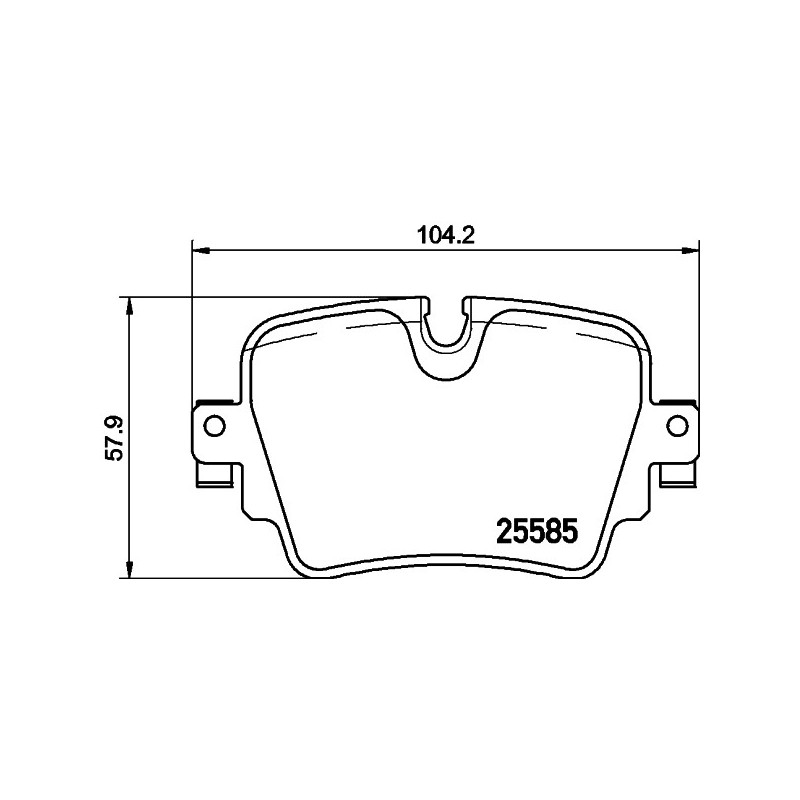 Jeu de quatre plaquettes de frein à disque MINTEX