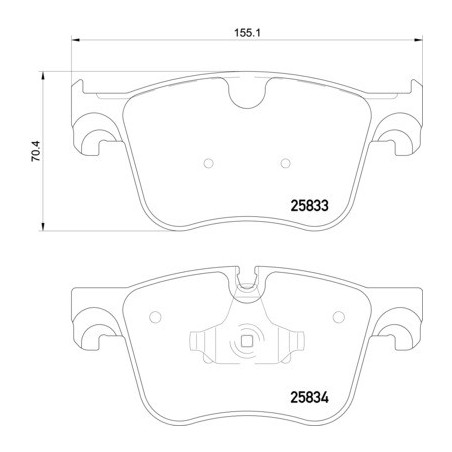 Jeu de quatre plaquettes de...