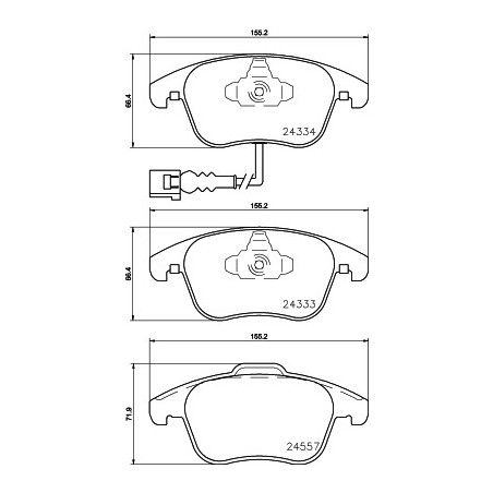 Jeu de quatre plaquettes de...
