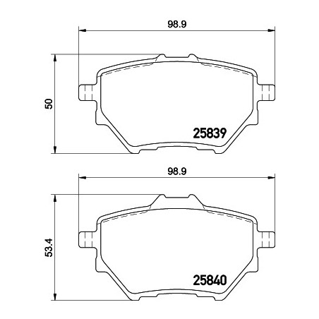 Jeu de quatre plaquettes de...