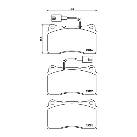 Jeu de quatre plaquettes de...