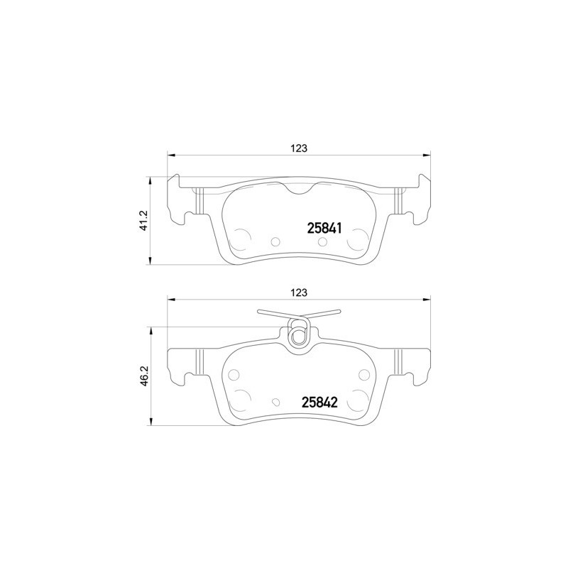Jeu de quatre plaquettes de frein à disque MINTEX