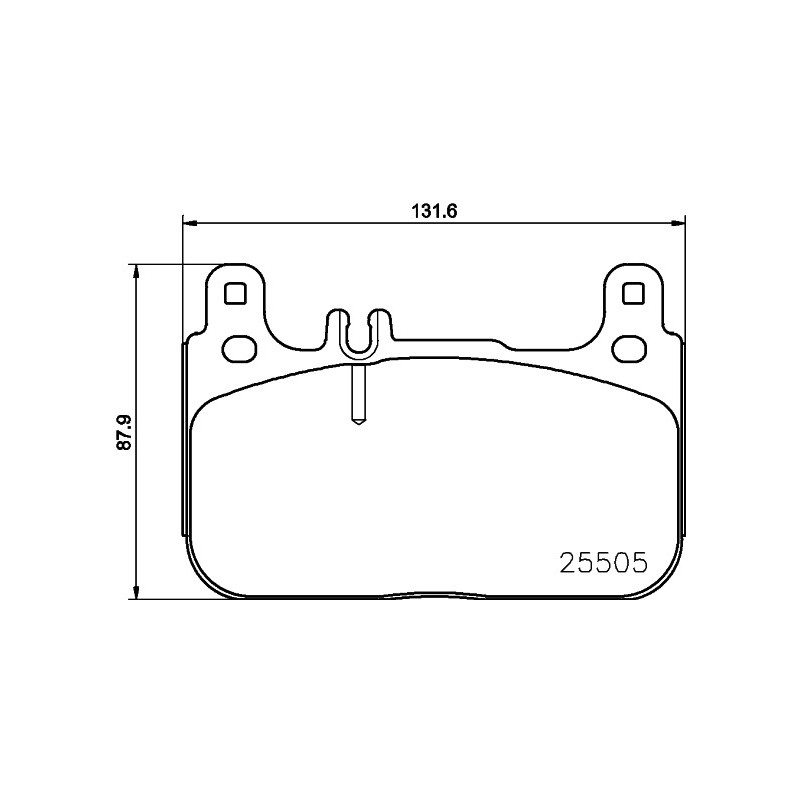 Jeu de quatre plaquettes de frein à disque MINTEX