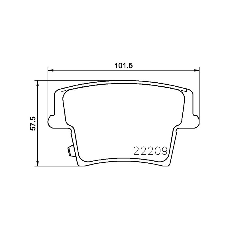 Jeu de quatre plaquettes de frein à disque MINTEX
