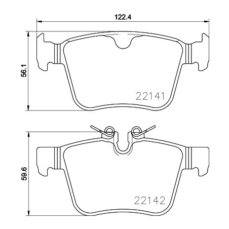 Jeu de quatre plaquettes de...