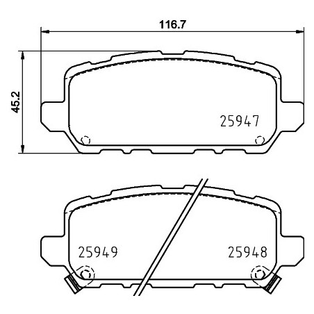 Jeu de quatre plaquettes de...