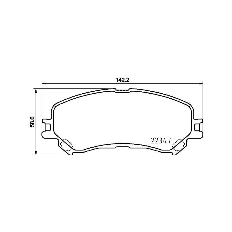 Jeu de quatre plaquettes de frein à disque MINTEX