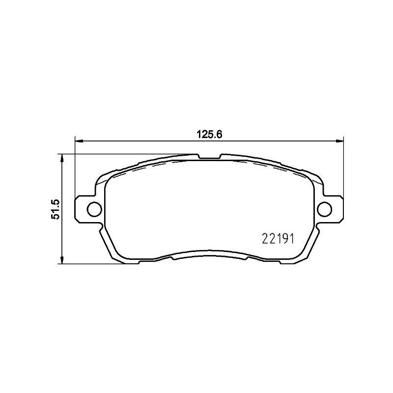 Jeu de quatre plaquettes de frein à disque MINTEX