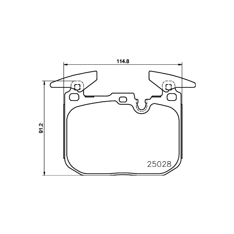 Jeu de quatre plaquettes de frein à disque MINTEX