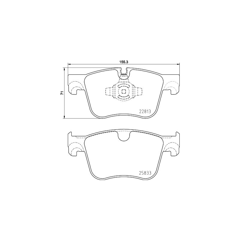 Jeu de quatre plaquettes de frein à disque MINTEX