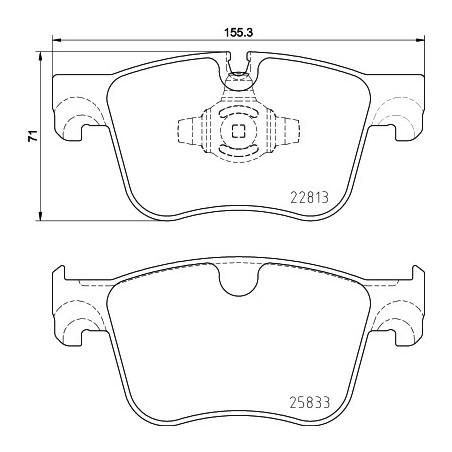 Jeu de quatre plaquettes de...