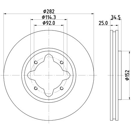 Jeu de 2 disques de frein...