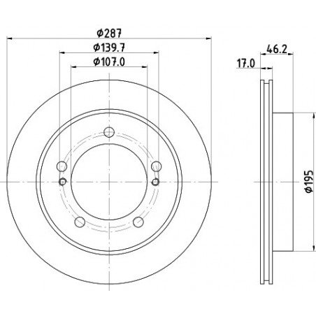Jeu de 2 disques de frein...