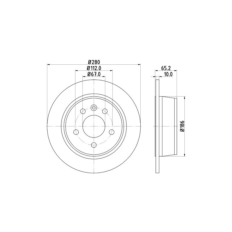 Jeu de 2 disques de frein MINTEX