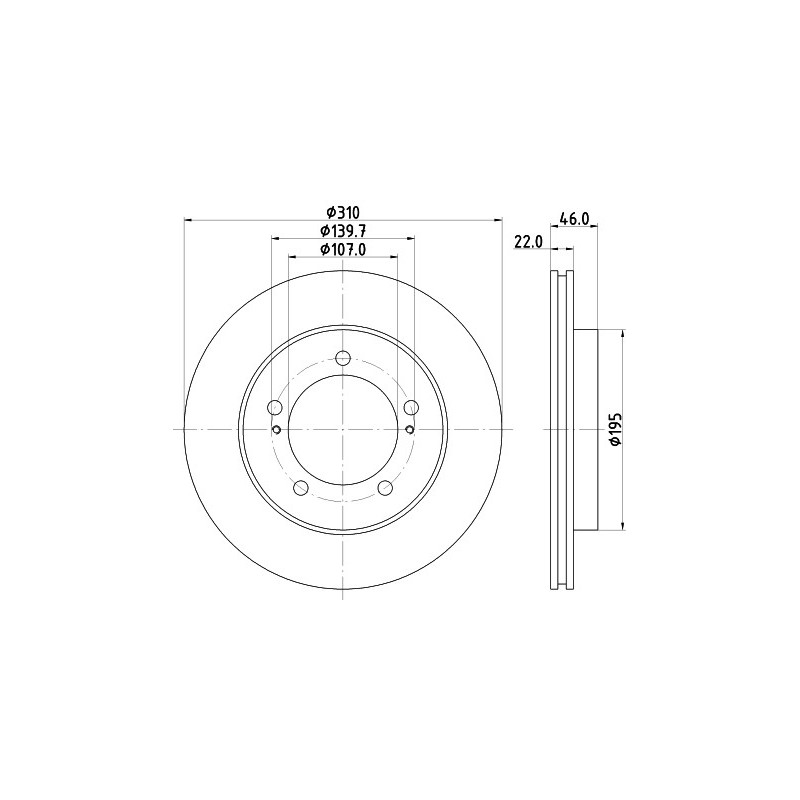 Jeu de 2 disques de frein MINTEX