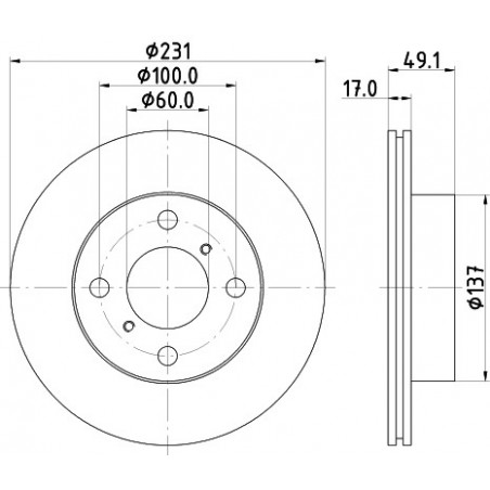 Jeu de 2 disques de frein...