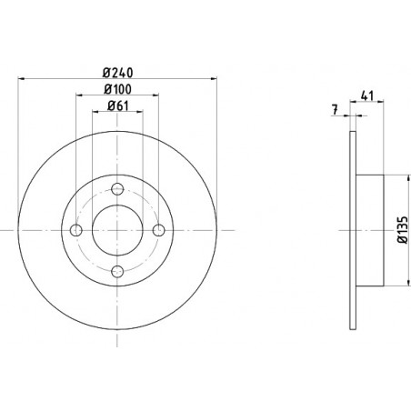 Jeu de 2 disques de frein...