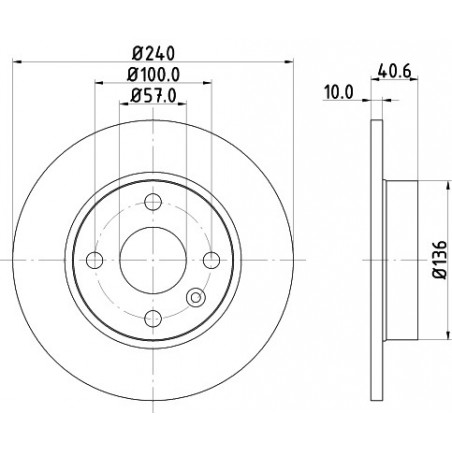Jeu de 2 disques de frein...