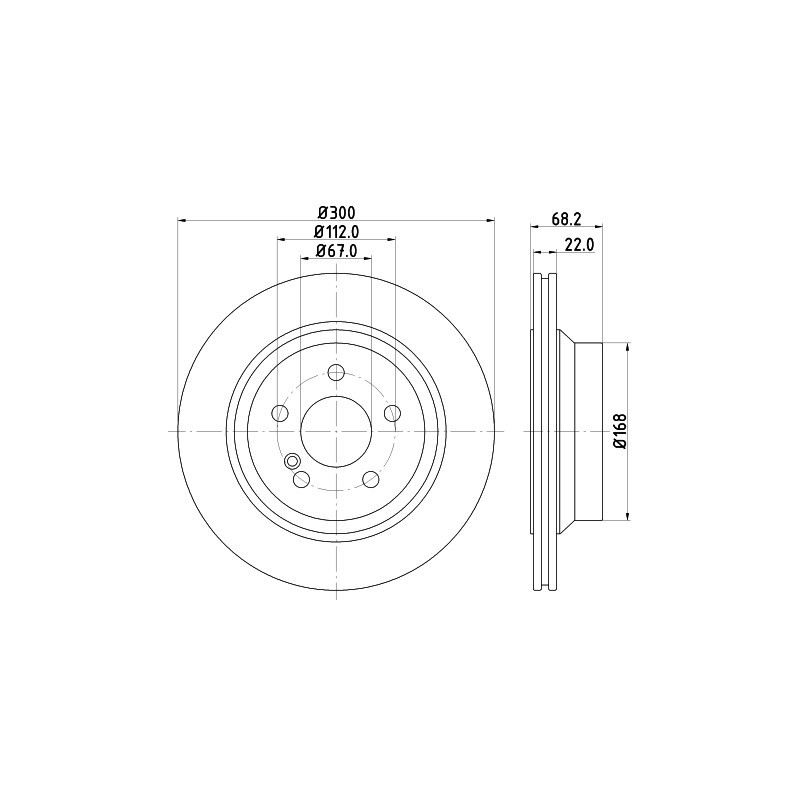 Jeu de 2 disques de frein MINTEX