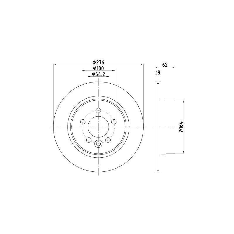 Jeu de 2 disques de frein MINTEX